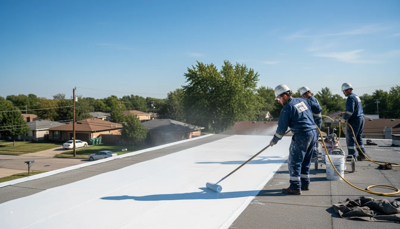Commercial roof coating in Traer, IA near me
